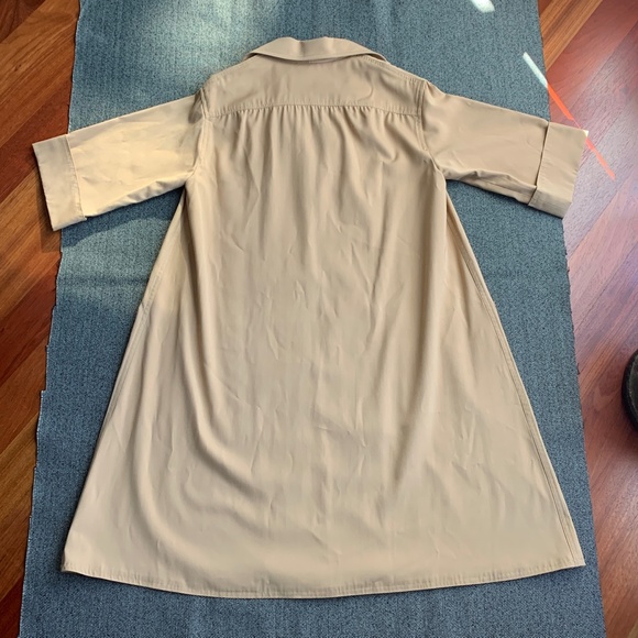 Khaki Tan Belted Jacket Vintage Anne Klein, Size S/M - Picture 11 of 12